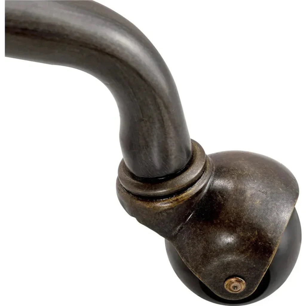 Foster Swivel Desk Chair Grain Black Leather-Office Chairs-Moe's Home-LOOMLAN