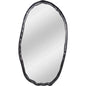 Foundry Aluminum Black Oval Wall Mirror - LOOMLAN - Moe's Home - Wall Mirrors