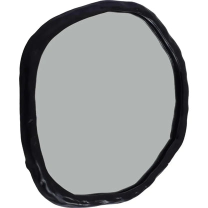 Foundry Aluminum and Mdf Black Wall Mirror - LOOMLAN - Moe's Home - Wall Mirrors