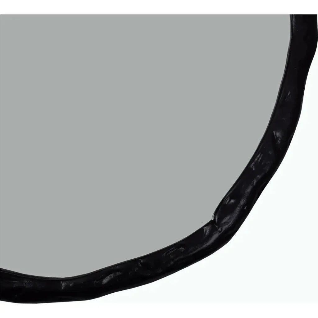 Foundry Aluminum and Mdf Black Wall Mirror - LOOMLAN - Moe's Home - Wall Mirrors