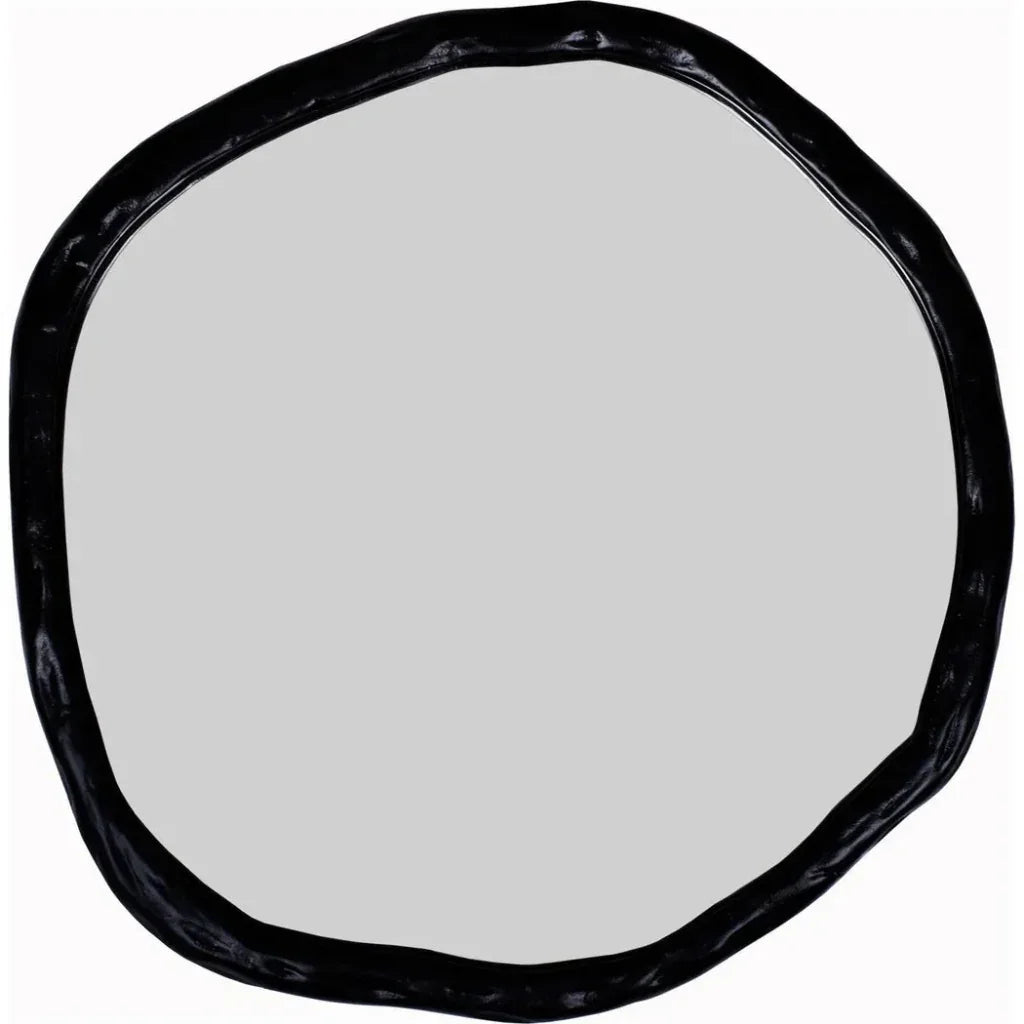 Foundry Aluminum and Mdf Black Wall Mirror - LOOMLAN - Moe's Home - Wall Mirrors