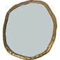 Foundry Large Gold Decorative Wall Mirror Round - LOOMLAN - Moe's Home - Wall Mirrors