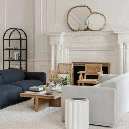 Foundry Small Gold Decorative Wall Mirror - LOOMLAN - Moe's Home - Wall Mirrors