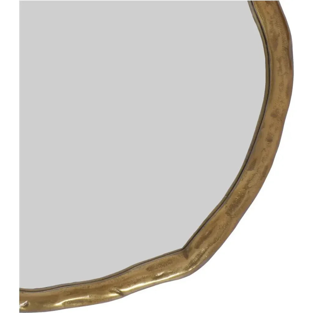 Foundry Small Gold Decorative Wall Mirror - LOOMLAN - Moe's Home - Wall Mirrors