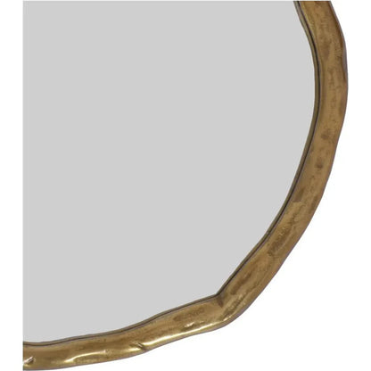 Foundry Small Gold Decorative Wall Mirror - LOOMLAN - Moe's Home - Wall Mirrors