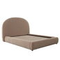 Fox Camel Performance Velvet Bed with Arch Headboard - LOOMLAN - Diamond Sofa - Beds