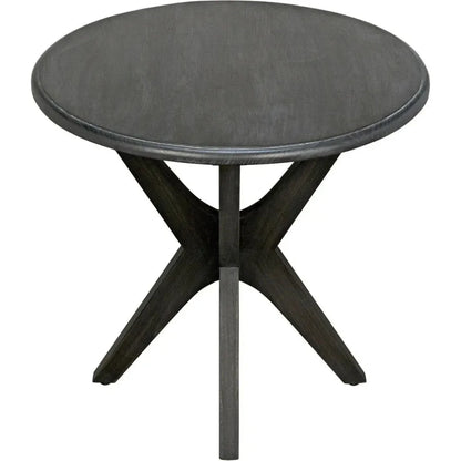 Fox Wood Round Side Table - LOOMLAN - Noir - Side Tables
