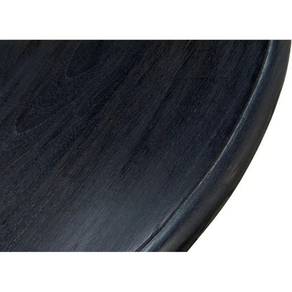 Fox Wood Round Side Table - LOOMLAN - Noir - Side Tables