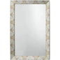 Fragment Natural Horn Rectangle Wall Mirror