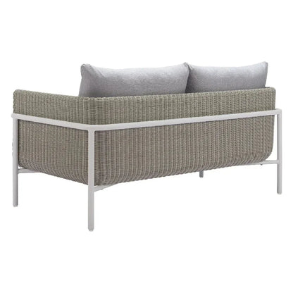 Frais Gray Loveseat - LOOMLAN - Zuo Modern - Outdoor Sofas & Loveseats
