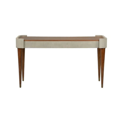 Frances Wooden Brown Writing Desk-Home Office Desks-Wildwood-LOOMLAN