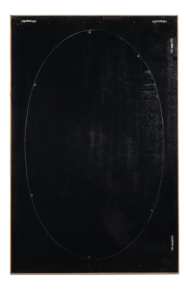 Francis Shagreen Leather Warpped Wall Mirror - LOOMLAN - Sarreid - Wall Mirrors