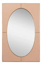 Francis Shagreen Leather Warpped Wall Mirror - LOOMLAN - Sarreid - Wall Mirrors