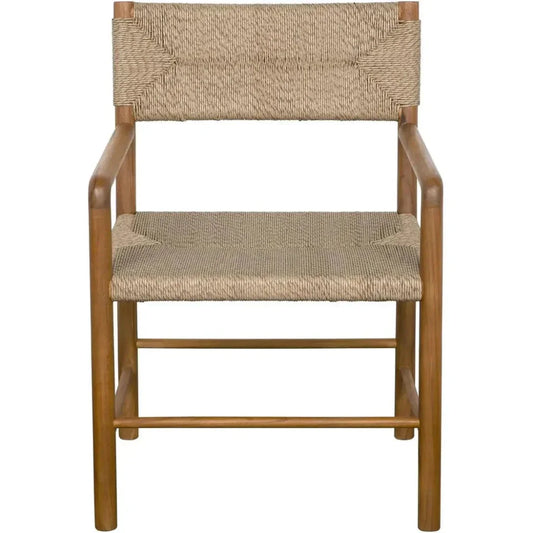 Franco Teak Wood Arm Chair - LOOMLAN - Noir - Accent Chairs