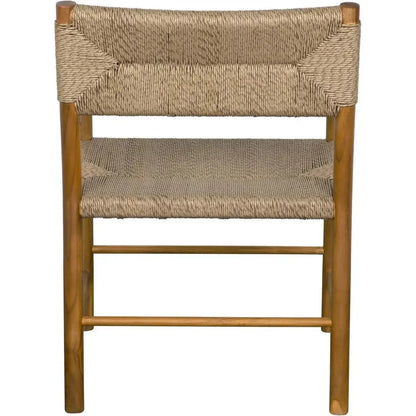 Franco Teak Wood Arm Chair - LOOMLAN - Noir - Accent Chairs