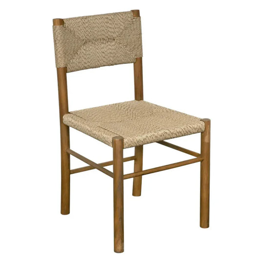 Franco Teak Wood Armless Side Chair - LOOMLAN - Noir - Accent Chairs