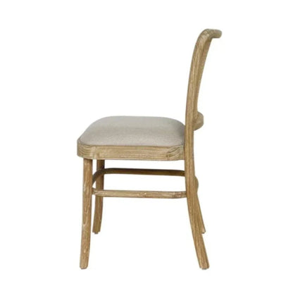 Francois Solid Wood Framed Dining Chair - LOOMLAN - Artesia - Dining Chairs