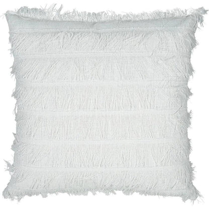 Frangia Solid Glam White Large Throw Pillow Insert - LOOMLAN - D.V. Kap - Throw Pillows