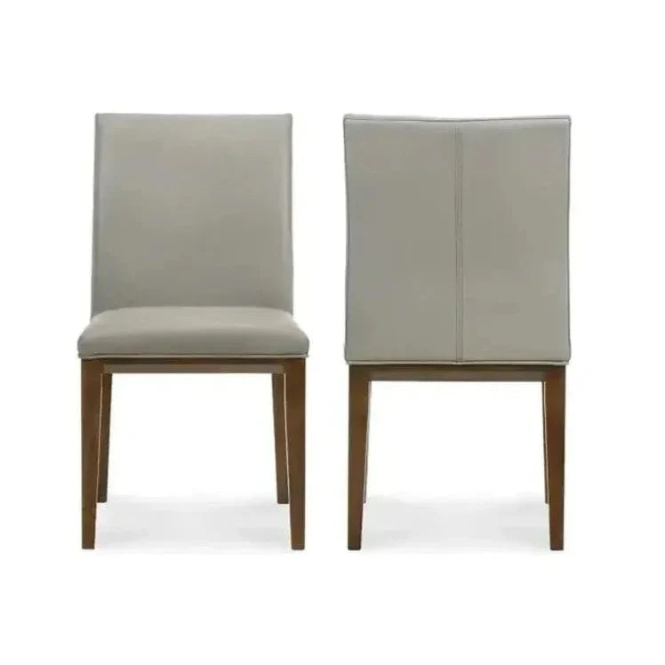 Frankie Leather Side Dining Chair 2PC - LOOMLAN - Moe's Home - Dining Chairs
