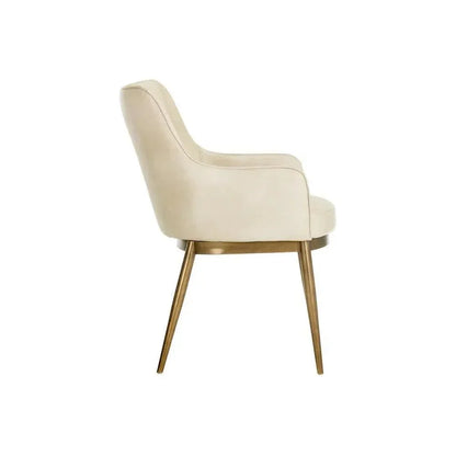Franklin Leather Modern Dining Armchair - LOOMLAN - SUNPAN - Dining Chairs