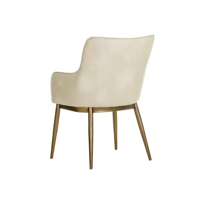 Franklin Leather Modern Dining Armchair - LOOMLAN - SUNPAN - Dining Chairs