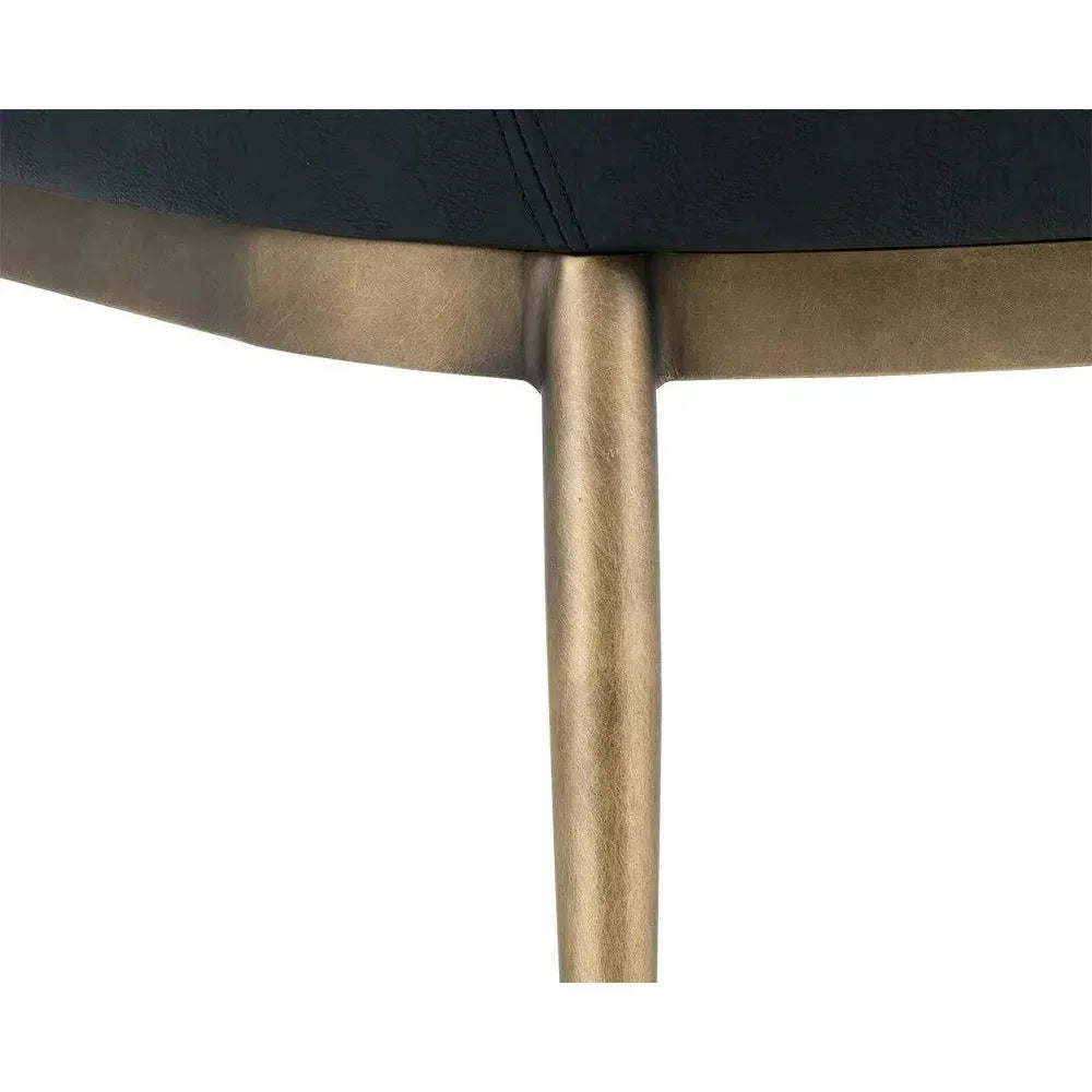 Franklin Leather Modern Dining Armchair - LOOMLAN - SUNPAN - Dining Chairs