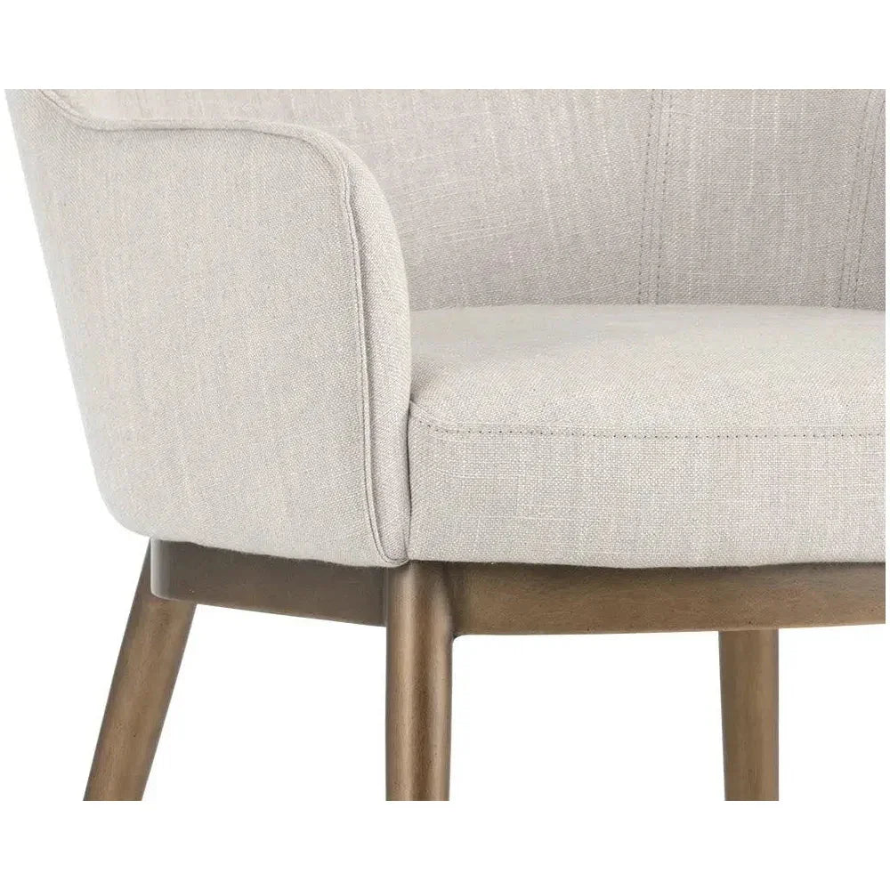Franklin Leather Modern Dining Armchair - LOOMLAN - SUNPAN - Dining Chairs