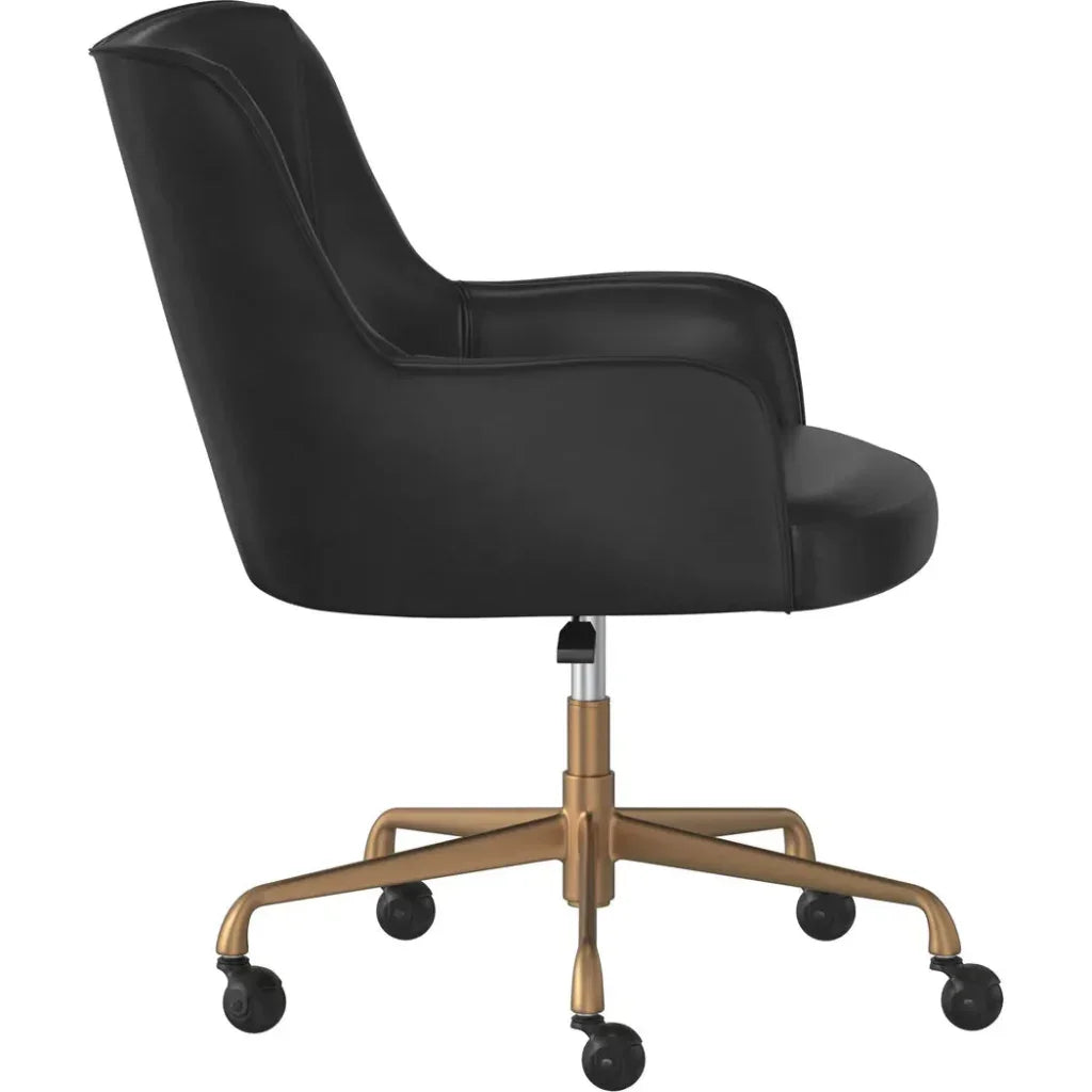Franklin Leather Modern Office Chair-Office Chairs-SUNPAN-LOOMLAN