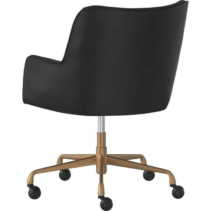 Franklin Leather Modern Office Chair-Office Chairs-SUNPAN-LOOMLAN