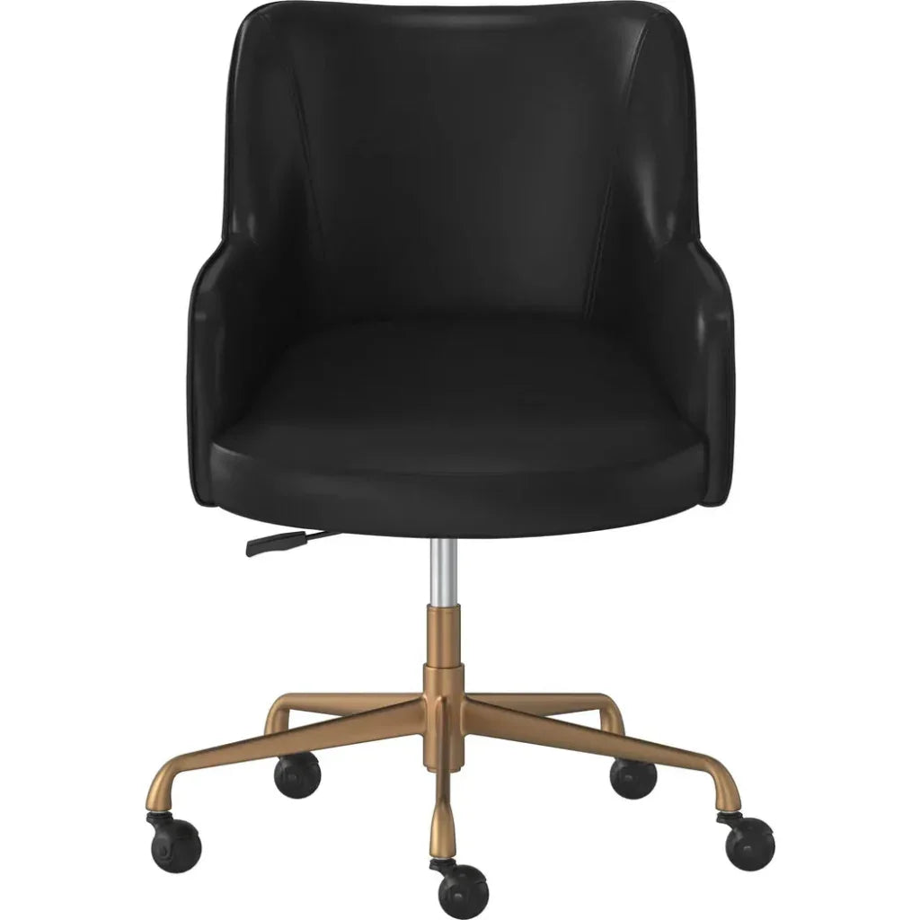 Franklin Leather Modern Office Chair-Office Chairs-SUNPAN-LOOMLAN