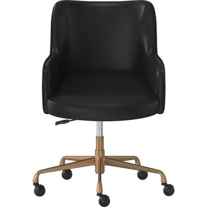 Franklin Leather Modern Office Chair-Office Chairs-SUNPAN-LOOMLAN