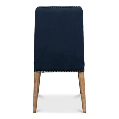 Franklin Side Chair Navy Blue - LOOMLAN - Sarreid - Dining Chairs