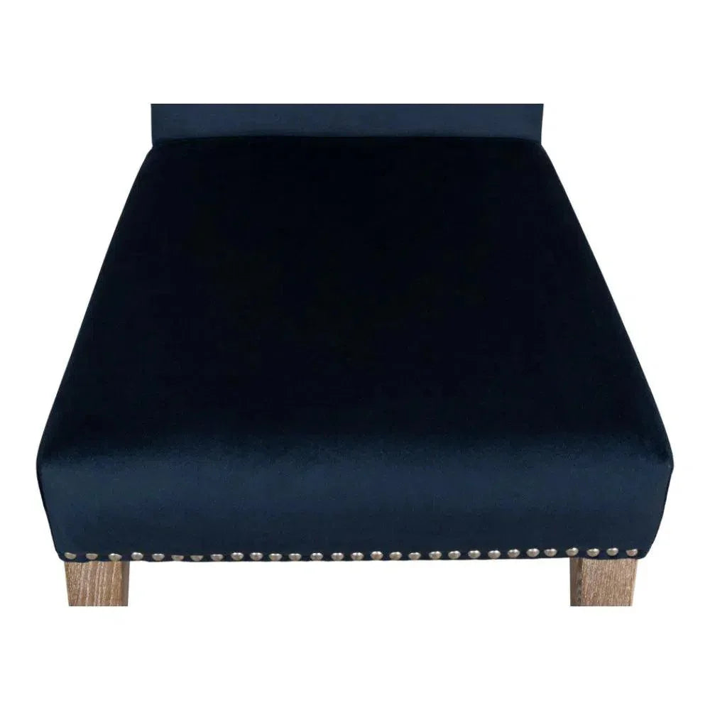 Franklin Side Chair Navy Blue - LOOMLAN - Sarreid - Dining Chairs