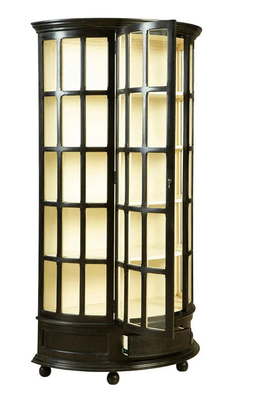 Franklin Telephone Booth Style Wood Display Cabinet - LOOMLAN - Furniture Classics - Buffets & Curios