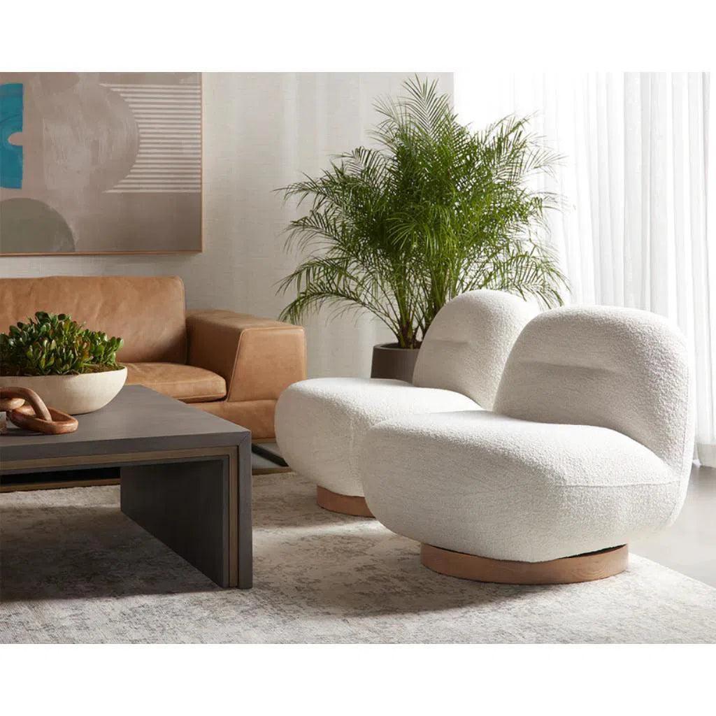 Franze Fabric Swivel Lounge Chair - LOOMLAN - SUNPAN - Club Chairs