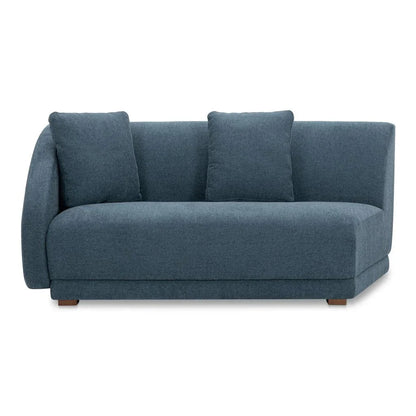 Fraser Modern Comfort Modular Sofa-Modular Sofas-Moe's Home-Left Facing-Deep Blue-LOOMLAN