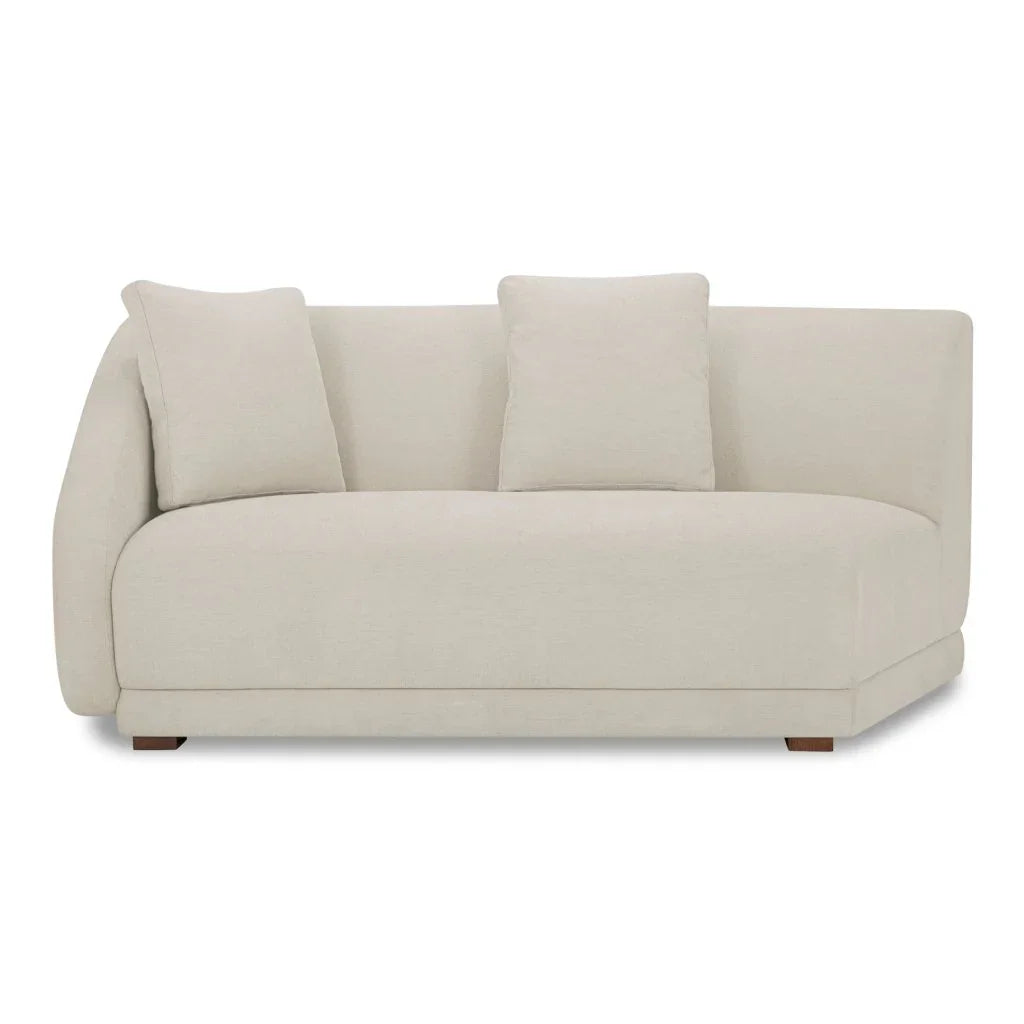Fraser Modern Comfort Modular Sofa-Modular Sofas-Moe's Home-Left Facing-Off White-LOOMLAN