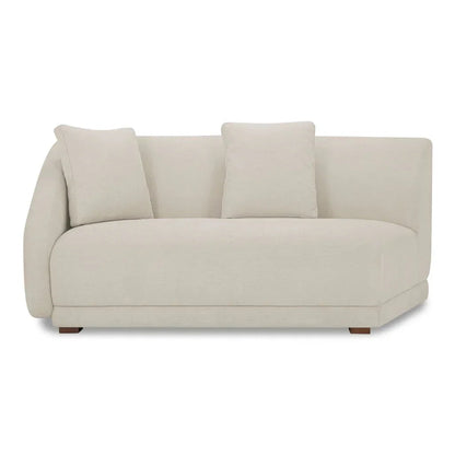 Fraser Modern Comfort Modular Sofa-Modular Sofas-Moe's Home-Left Facing-Off White-LOOMLAN