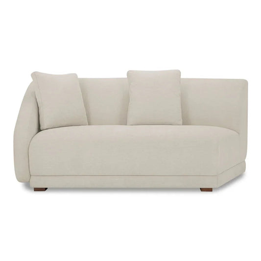 Fraser Modern Comfort Modular Sofa-Modular Sofas-Moe's Home-Left Facing-Off White-LOOMLAN
