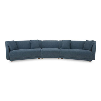 Fraser Modern Sectional Sofa (Set Of 3)-Modular Sofas-Moe's Home-Deep Blue-LOOMLAN
