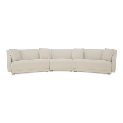 Fraser Modern Sectional Sofa (Set Of 3)-Modular Sofas-Moe's Home-Off White-LOOMLAN