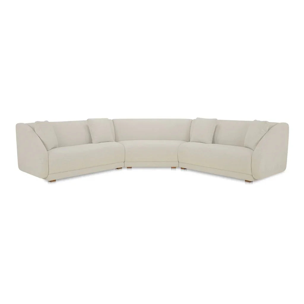 Fraser Wedge Slipper Modular Sofa-Modular Sofas-Moe's Home-3 PC Set-Off White-LOOMLAN