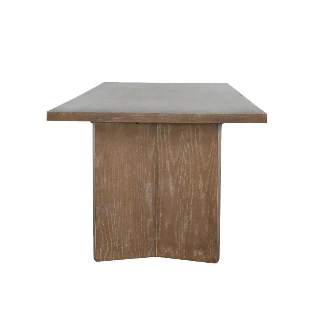 Fraser Wooden Rectangular Dining Table-Dining Tables-LH Imports-LOOMLAN