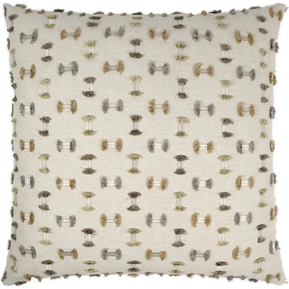 Frayed Travertine Textured Tan Large Throw Pillow - LOOMLAN - D.V. Kap - Throw Pillows
