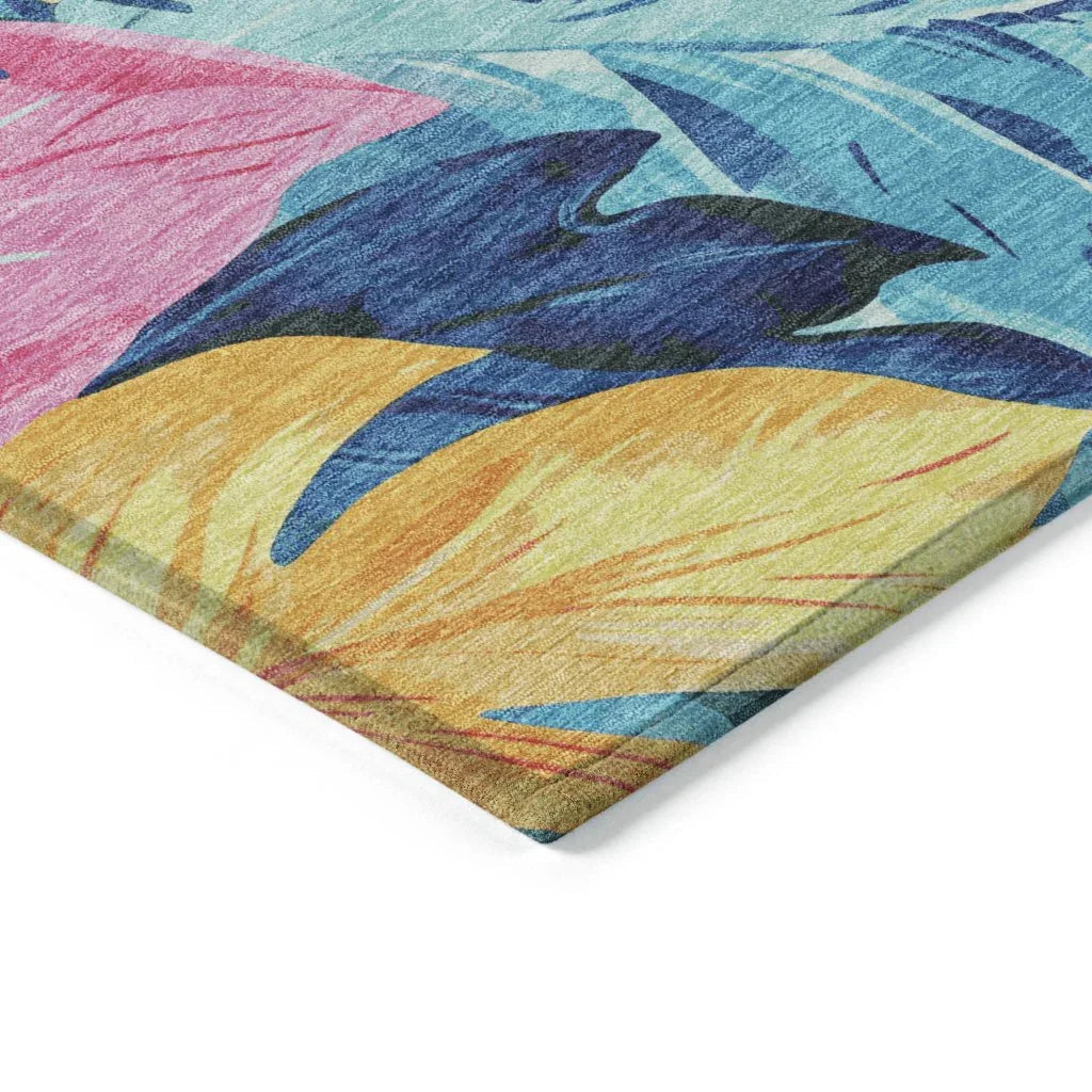 Frayura Blue Washable Indoor - Outdoor Rug - LOOMLAN - LOOMLAN Rugs - Outdoor Rugs