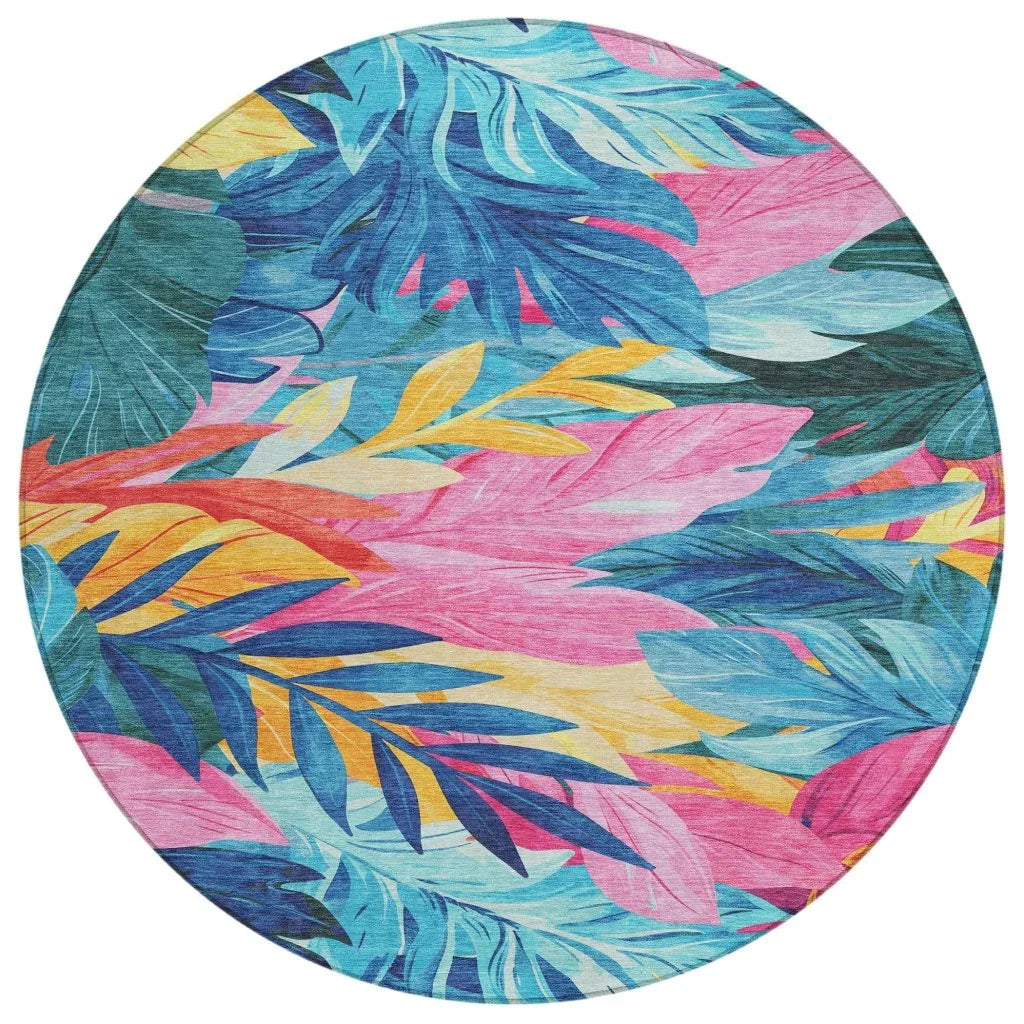 Frayura Blue Washable Indoor - Outdoor Rug - LOOMLAN - LOOMLAN Rugs - Outdoor Rugs