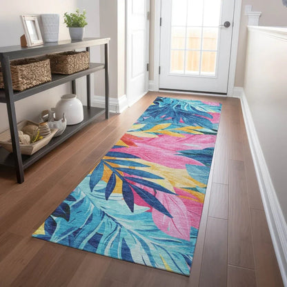 Frayura Blue Washable Indoor - Outdoor Rug - LOOMLAN - LOOMLAN Rugs - Outdoor Rugs