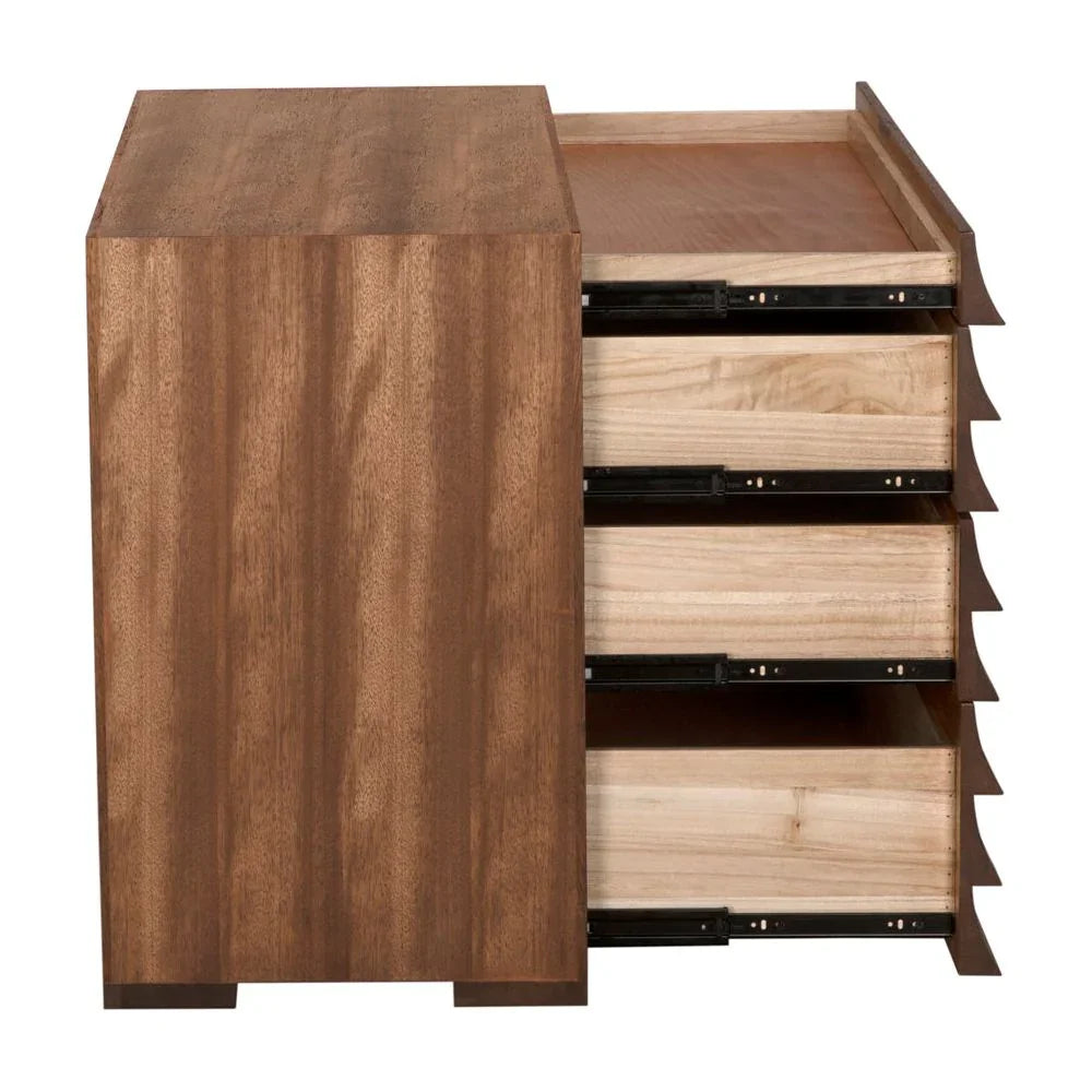 Frederico Wooden Brown Cabinet - LOOMLAN - Noir - Accent Cabinets