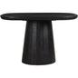 Freed Wood Rectangular Dining Table-Dining Tables-Moe's Home-Black-LOOMLAN