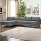 Freehand Leather Sectional With Chaise - LOOMLAN - One For Victory - Sectionals